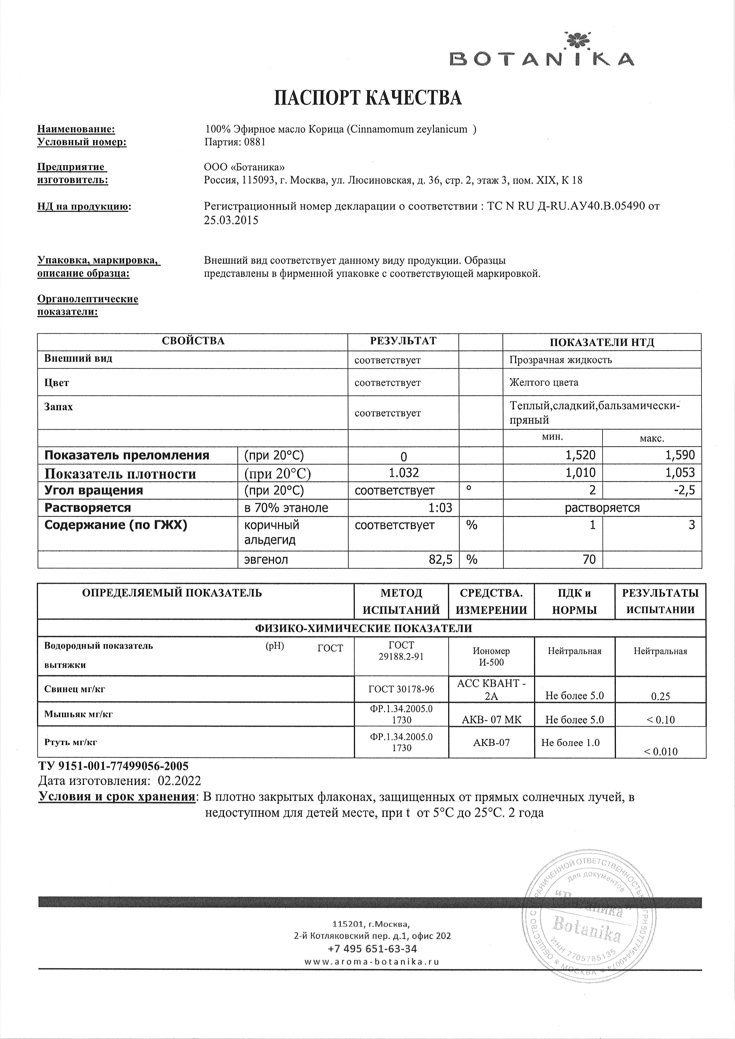 Паспорт №022022